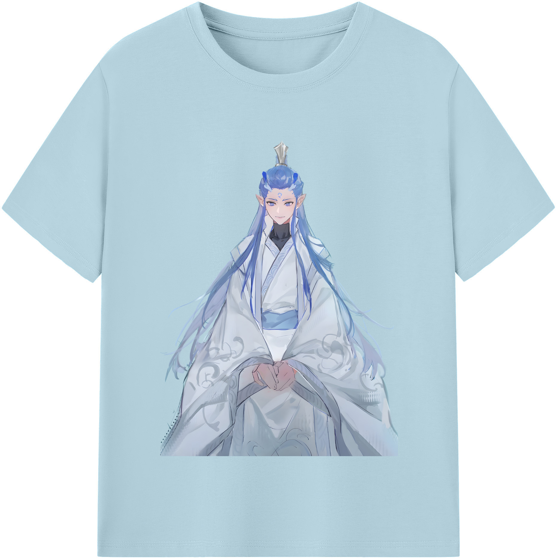 （画像用） Ne Zha 2 ナタ 魔童の大暴れ 綿100％半袖Tシャツ（フロントプリント）